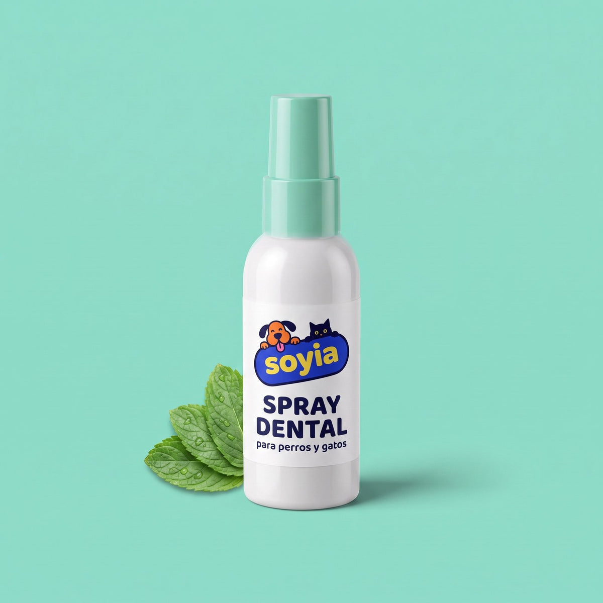 Spray dental sin cepillo Soyia para perros y gatos