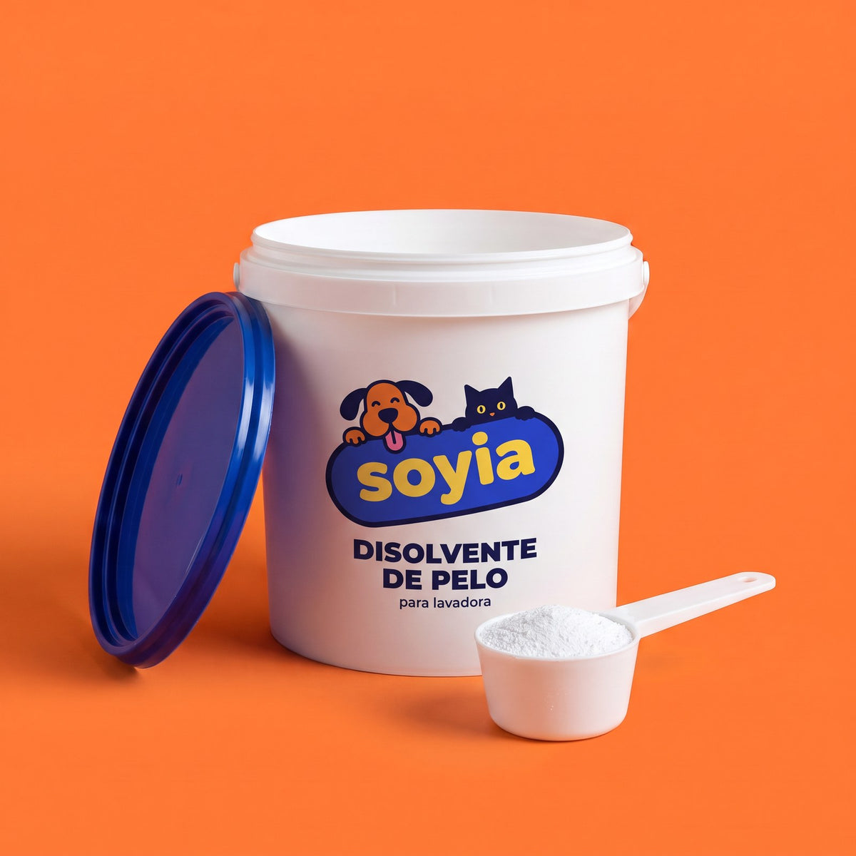 Disolvente de pelo para lavadora Soyia con cuchara medidora