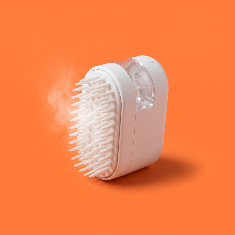 Cepillo de vapor para mascotas Soyia con bruma ligera