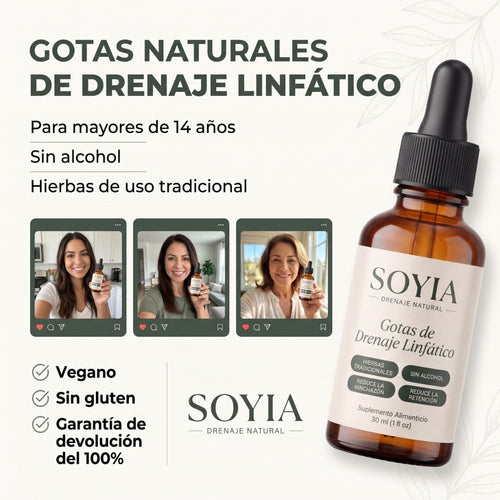 Soyia™ | Gotas de Drenaje Linfático